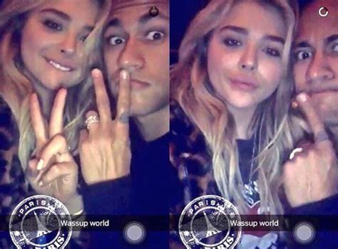 Watch: Neymar and Chloe Grace tz Meet Up in Paris